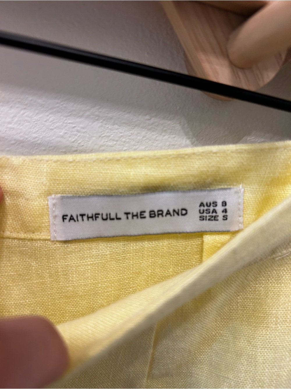 Faithful the brand linen butter yellow Pants - Picture 3 of 5